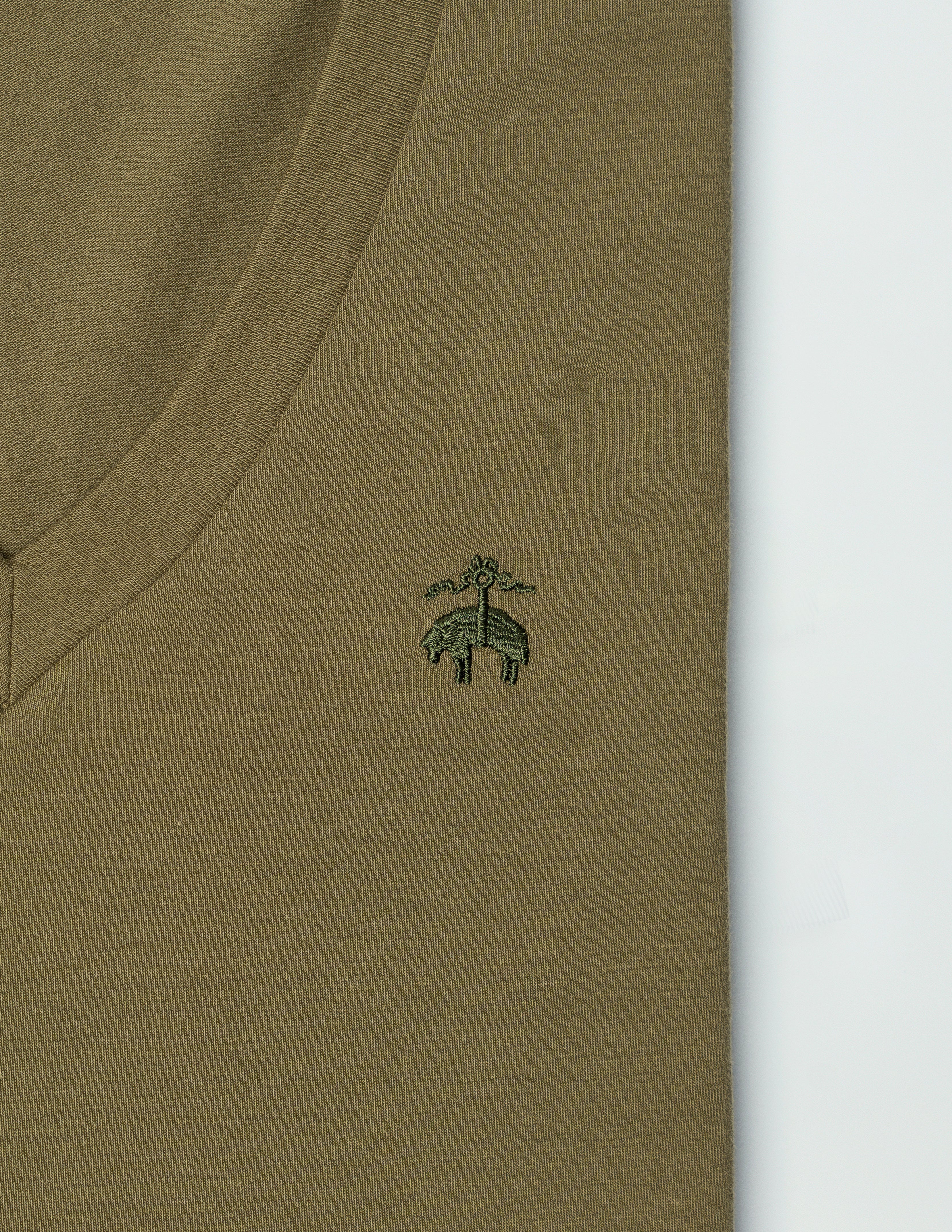 KNT CTN VNCK GF SS Burnt Olive