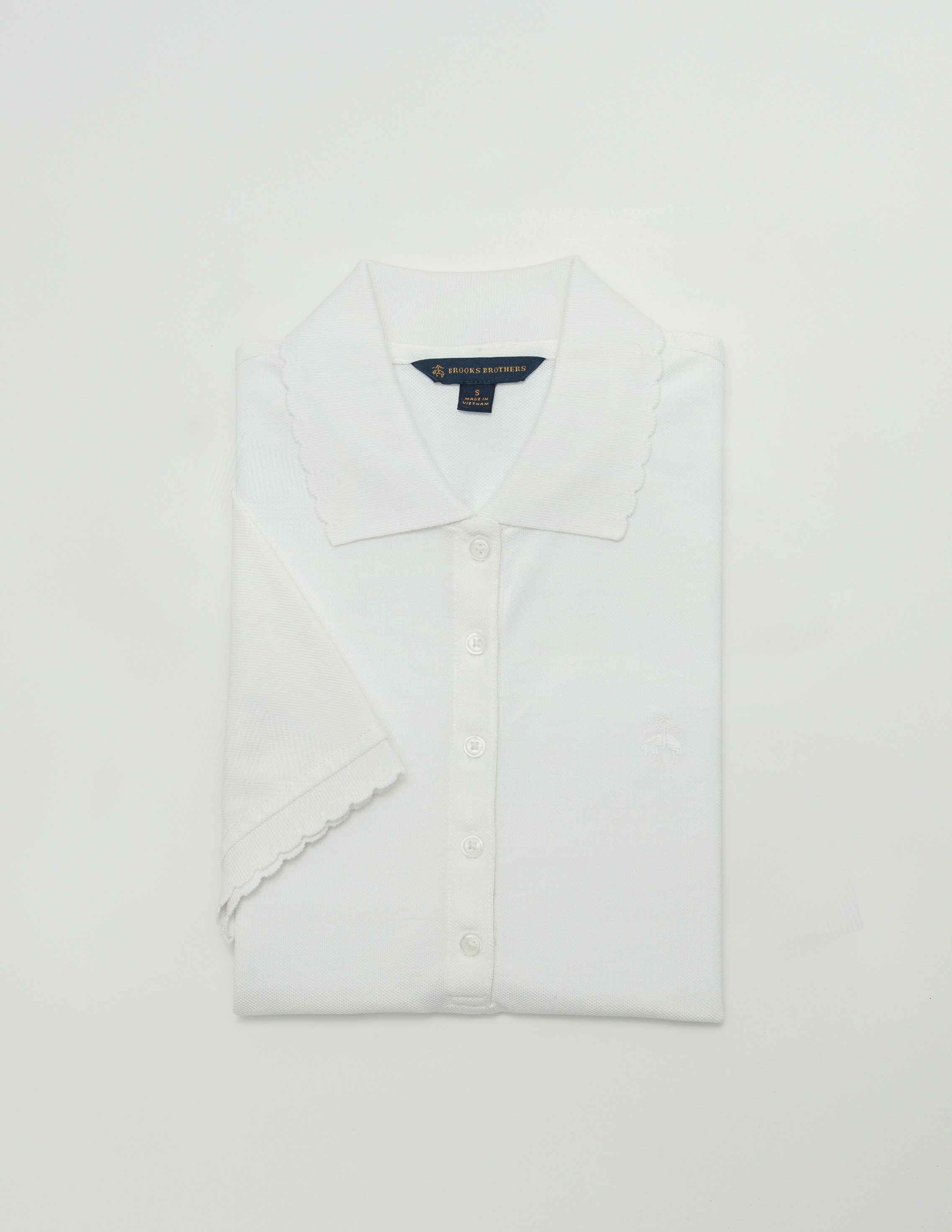 KNT PQ POLO SCLP SS White