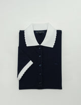 KNT PQ POLO SCLP SS Navy Blazer