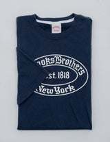 KNT CTN SS LABEL TEE NAVY