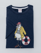 KNTFT HENRY GRAPHIC TEE 2 NAVY MULTI