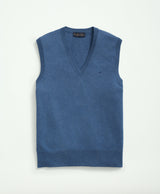 SWT SUPIMA CTN PO VEST LOGO Dk Blue Hth