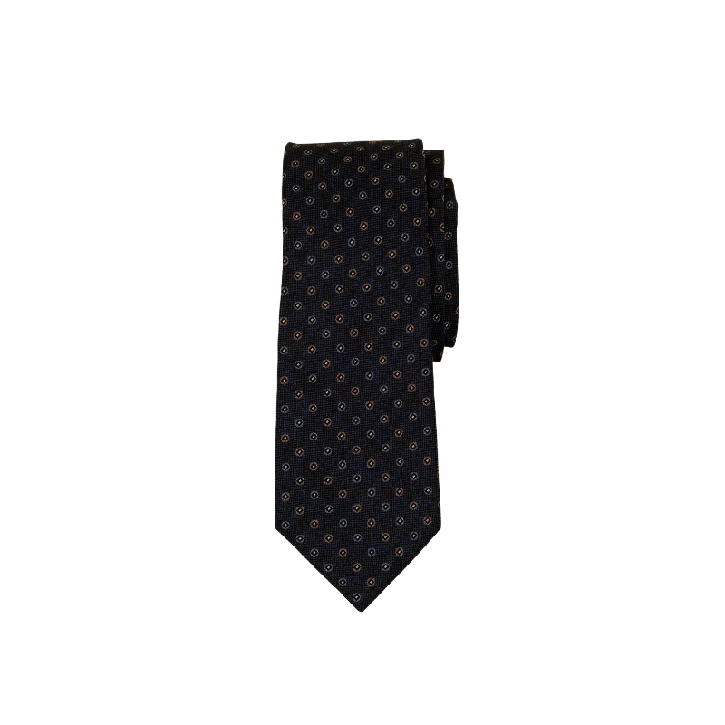 TIE WVN ALT CIRCLE NEAT GREYLTBLUE