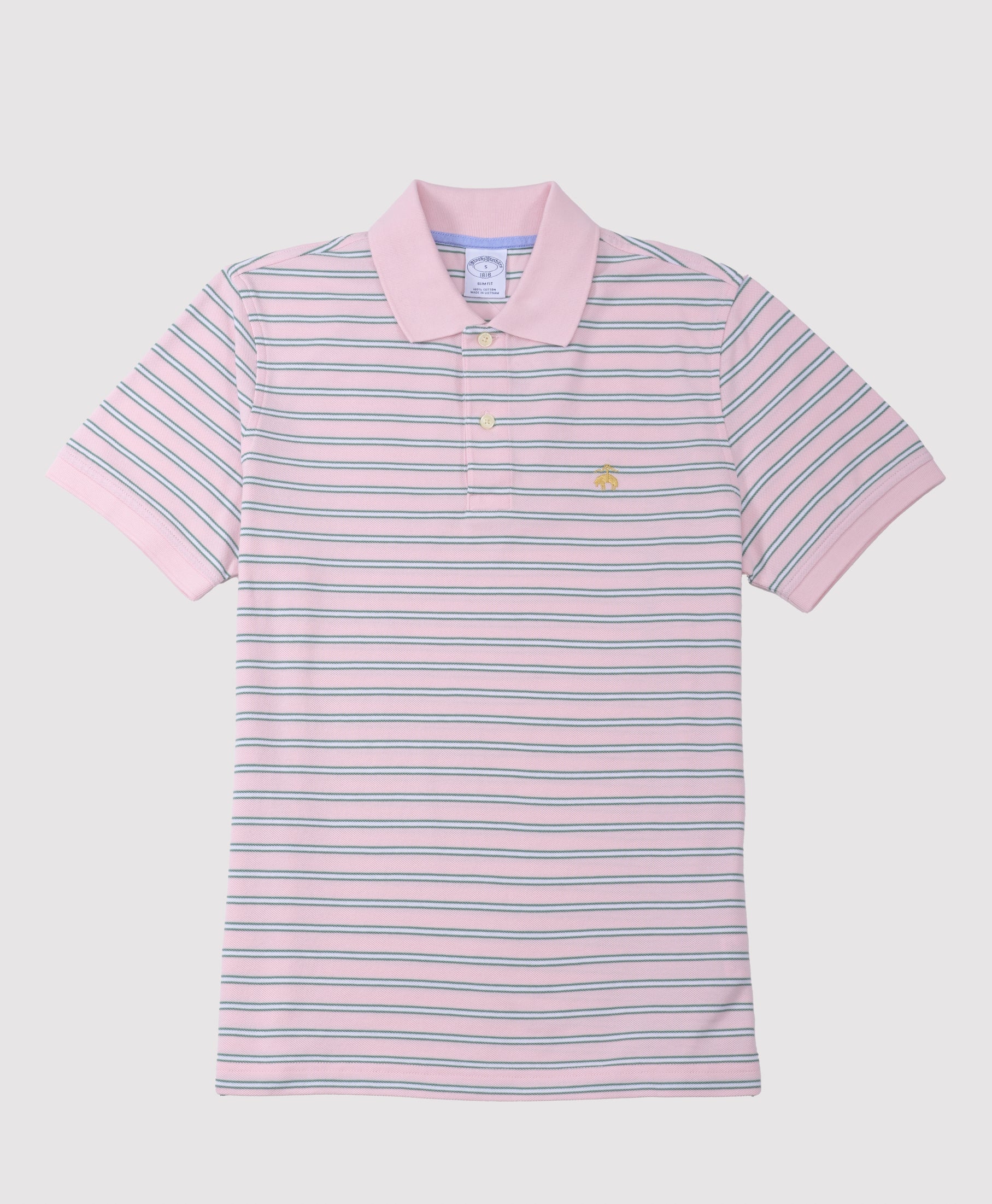 KNTFT SS STP PIQUE POLO SF PINK MULTI