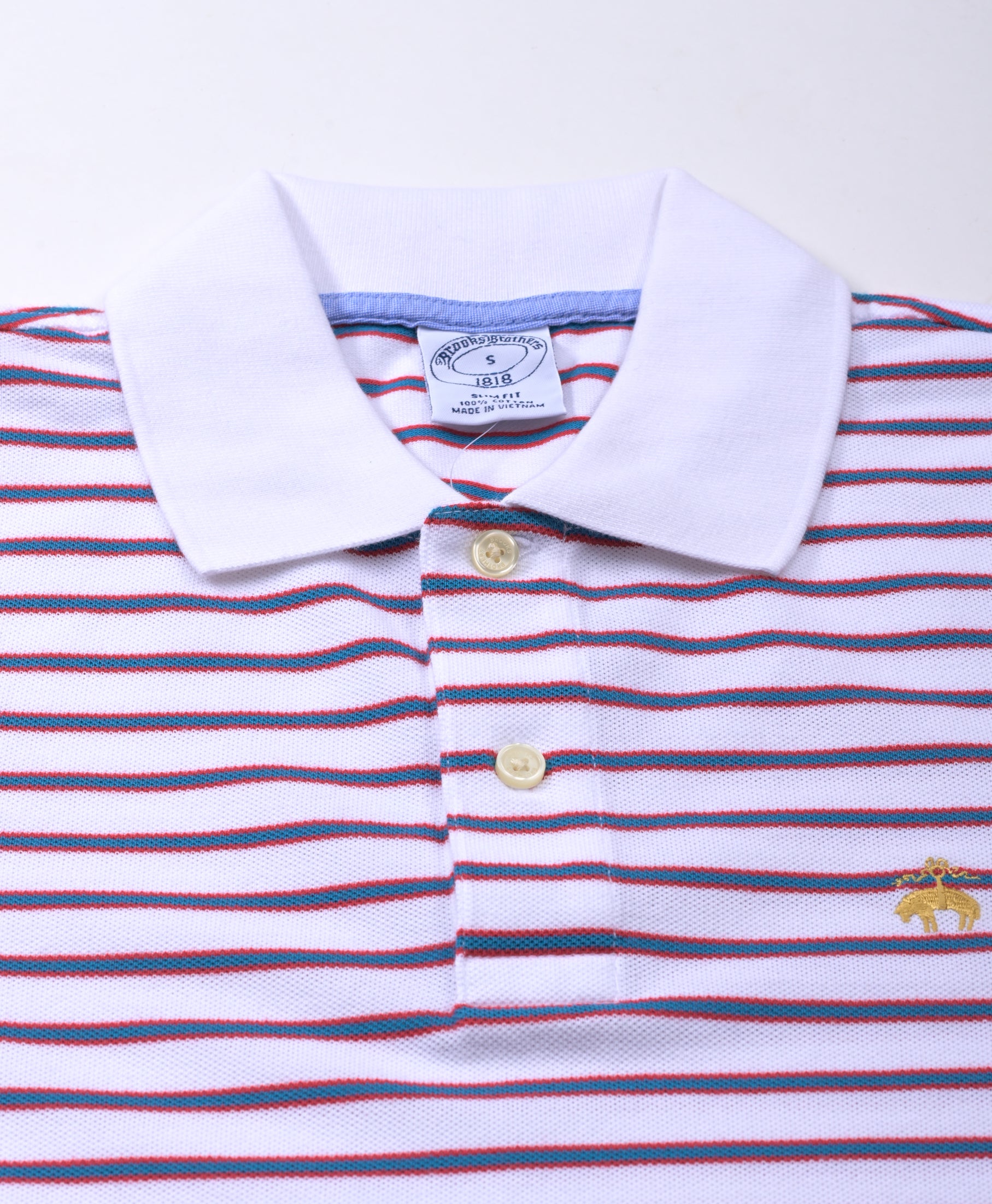 KNTFT SS STP PIQUE POLO SF WHITE MULTI