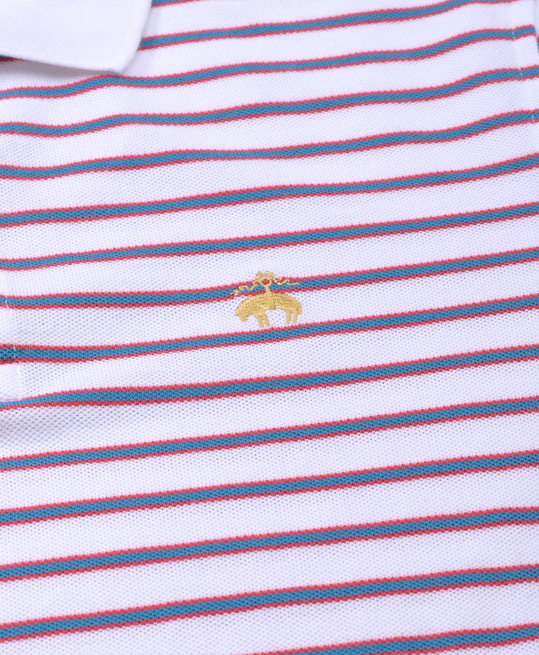 KNTFT SS STP PIQUE POLO SF WHITE MULTI