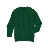 SWTFT CTN CABLE CREW WITH LOGO GREEN HEA