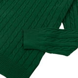 SWTFT CTN CABLE CREW WITH LOGO GREEN HEA