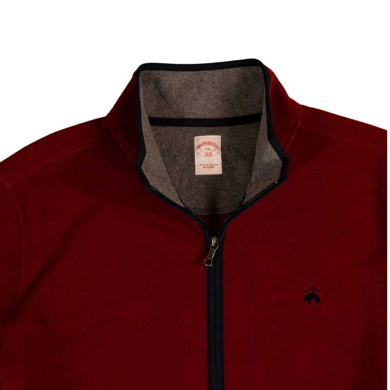 KNTFT FLEECE FULL ZIP Cordovan