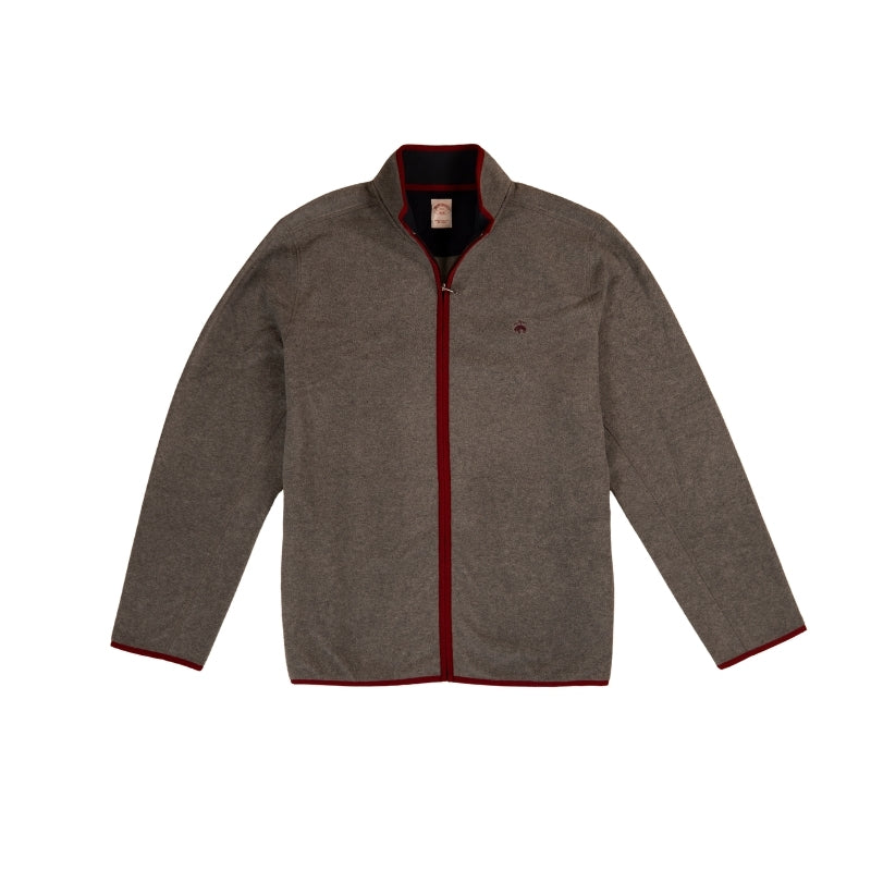 KNTFT FLEECE FULL ZIP MED GRAY HEATHER