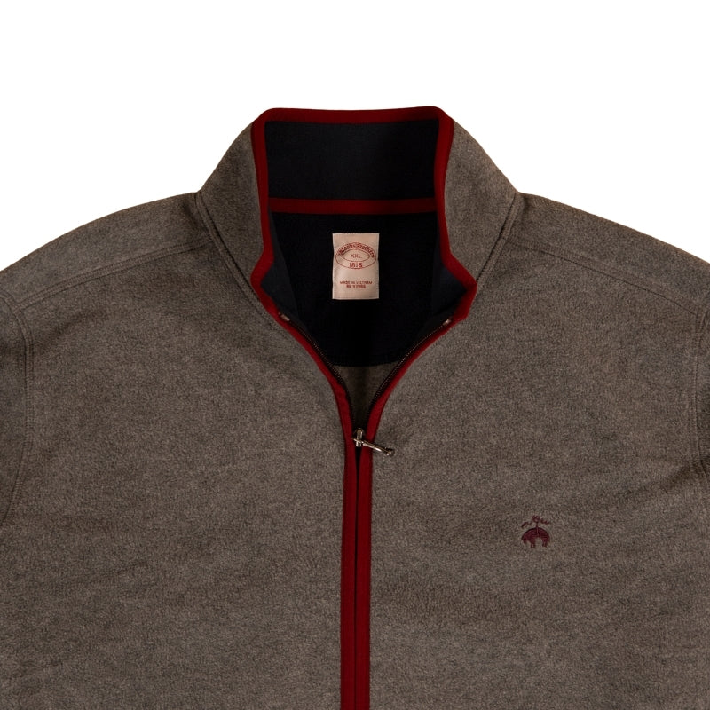 KNTFT FLEECE FULL ZIP MED GRAY HEATHER