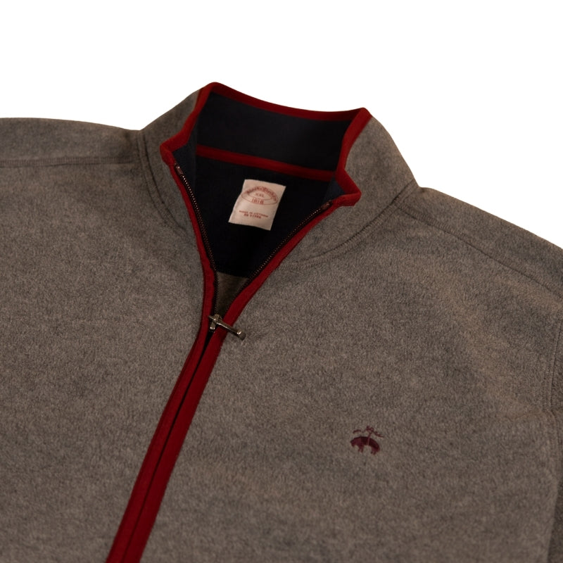 KNTFT FLEECE FULL ZIP MED GRAY HEATHER