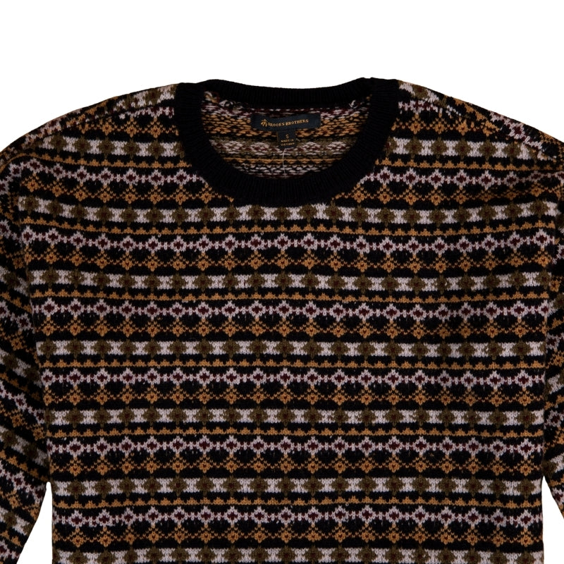 SWT BOXX LS FAIRISLE NAVY FAIRISLE