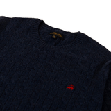 SWT LWL CBL CREW W/ LOGO BBJ BLUE