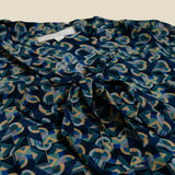 BLS PLY GGT PRINT TIE-NECK BlueGreenGeo