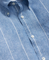 SPT ML LINEN NOVELTY LS REGULAR BluePnst