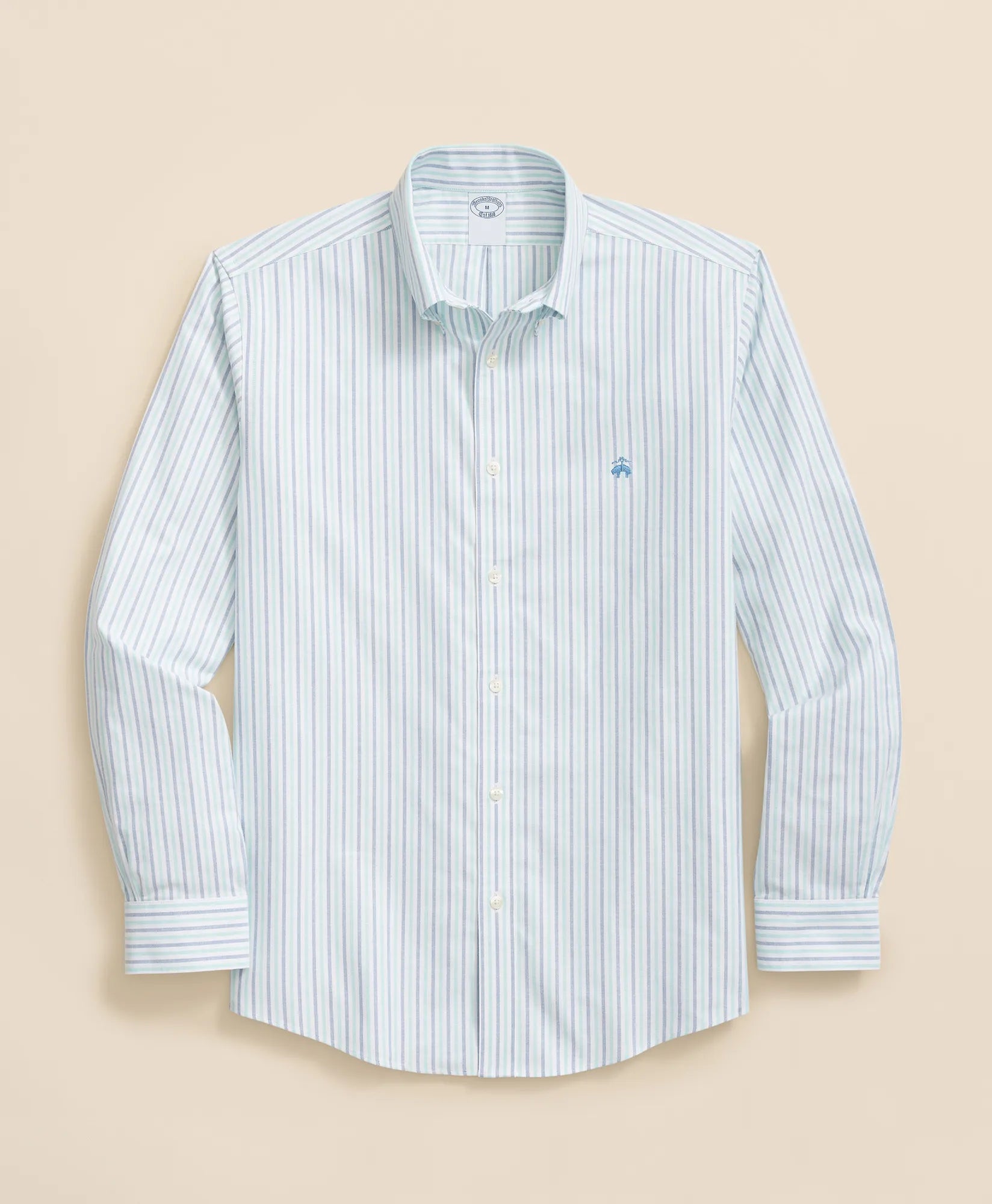 SPT STR NI OX ALT STRIPE LS SLIM GrnAltS