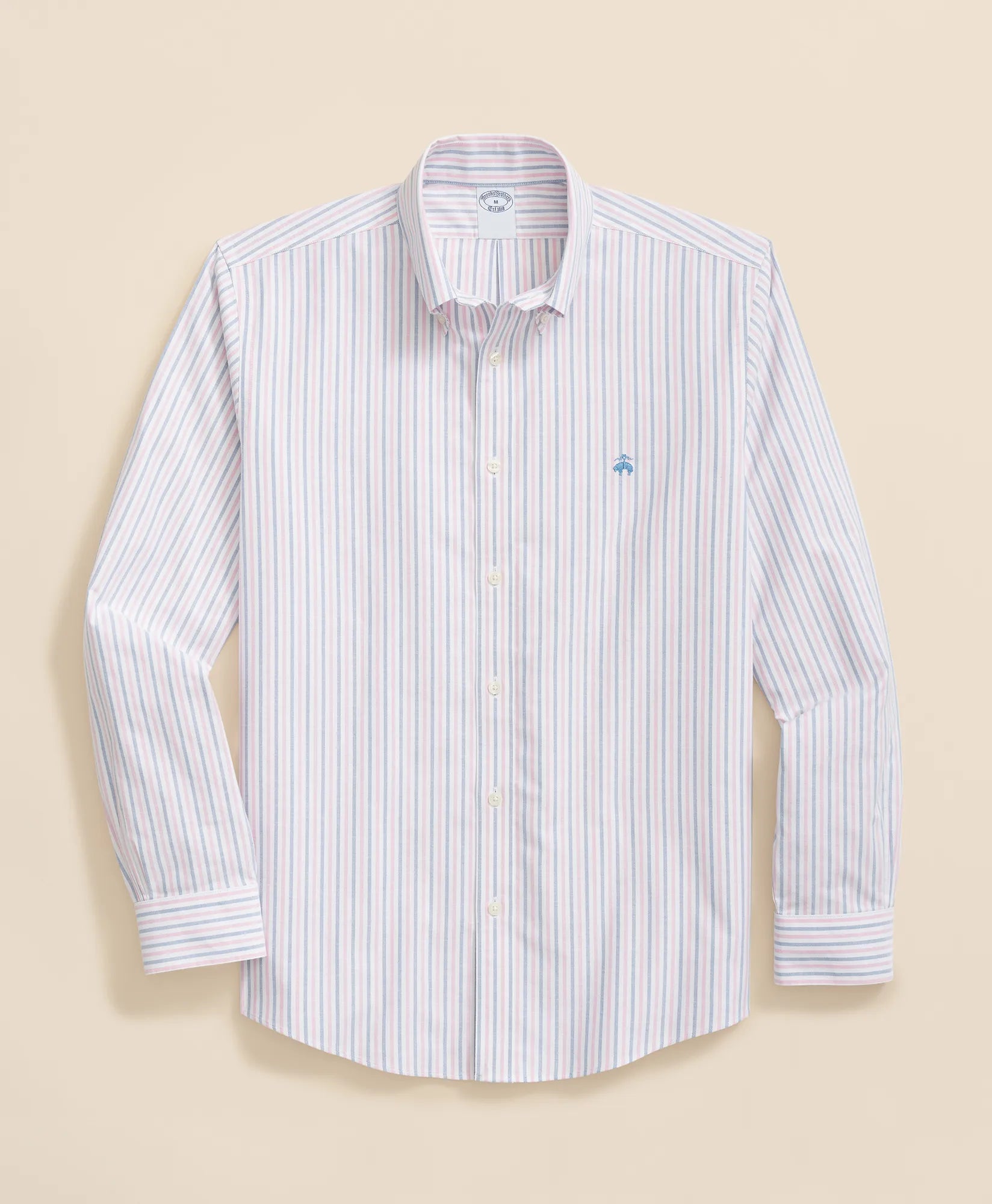 SPT STR NI OX ALT STRIPE LS REGULAR Pink