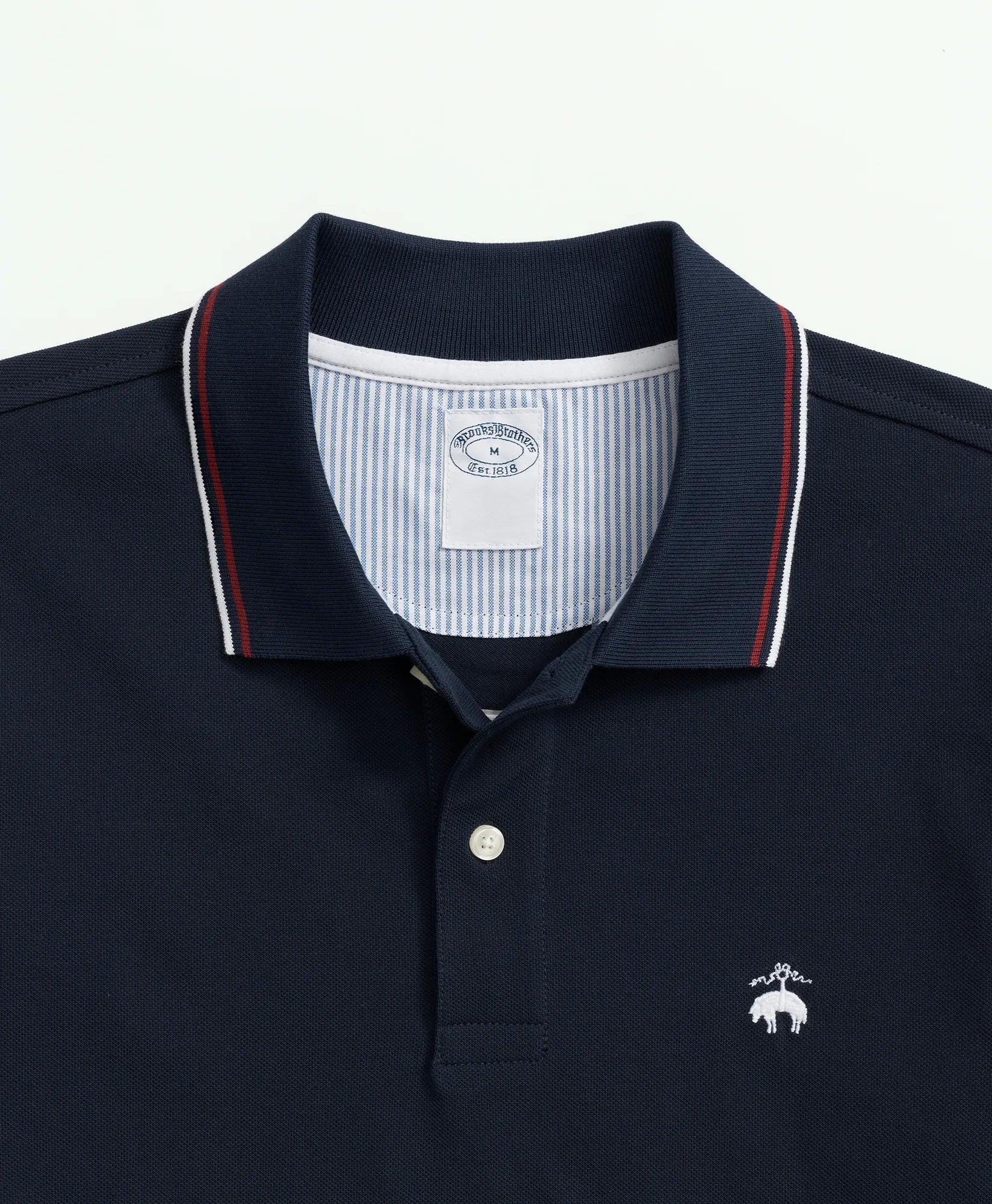 KNT PIQ TIPPED TENNIS SS POLO OF Navy