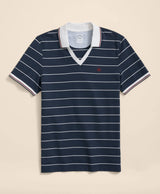 KNT SOCCER STP SS PIQUE POLO SF NAVY