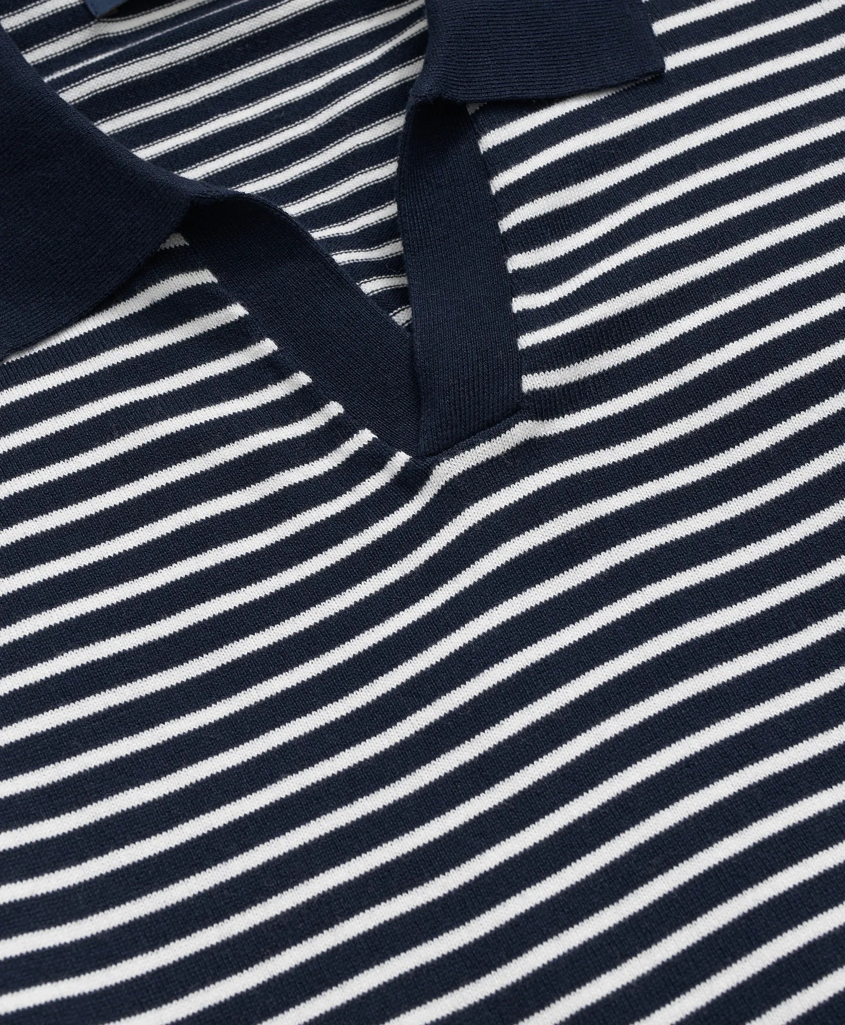 SWT MARINER BUTTONLESS LS POLO Navy Ivor