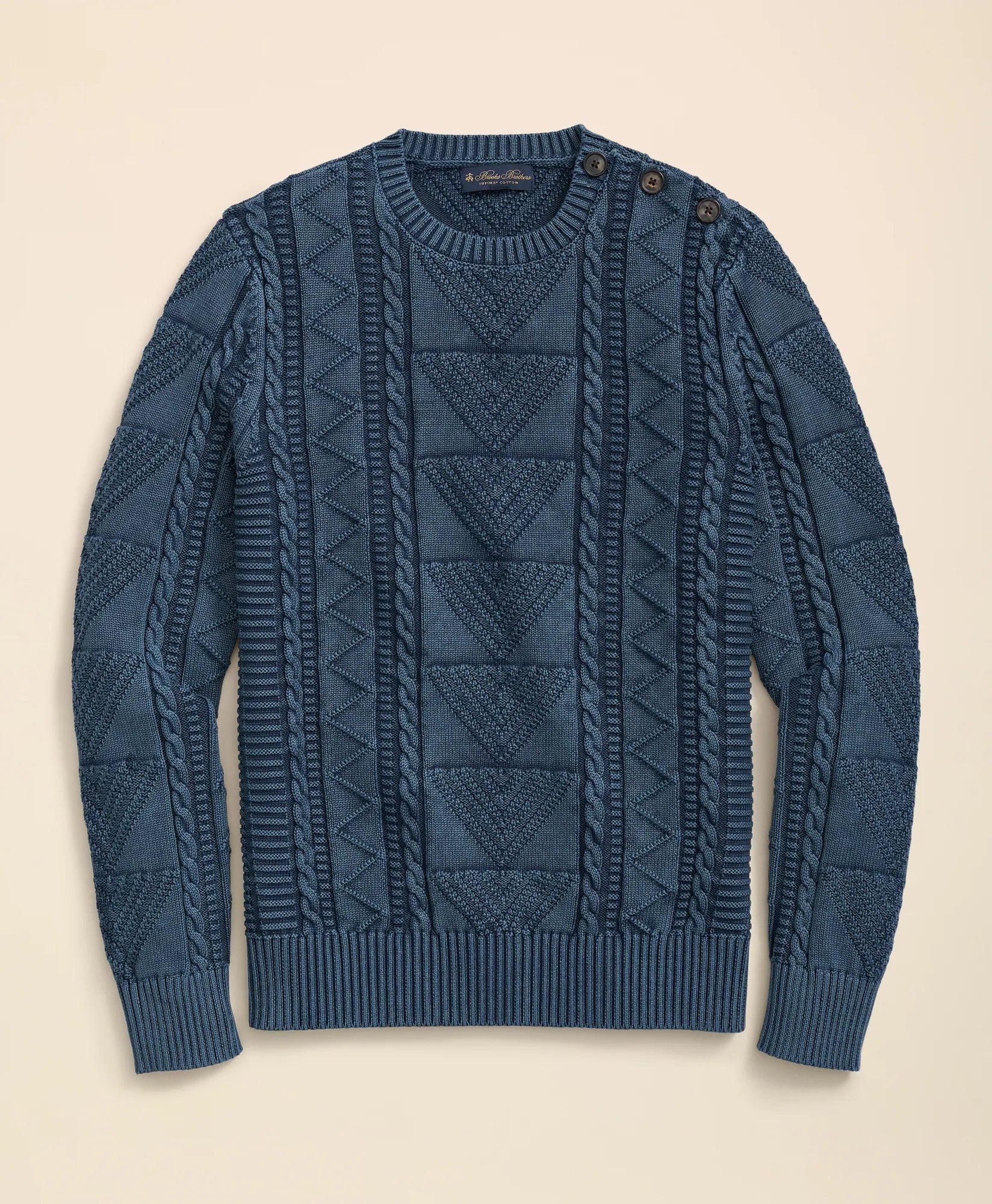 SWT INDIGO GANSEY CREW Navy Blazer