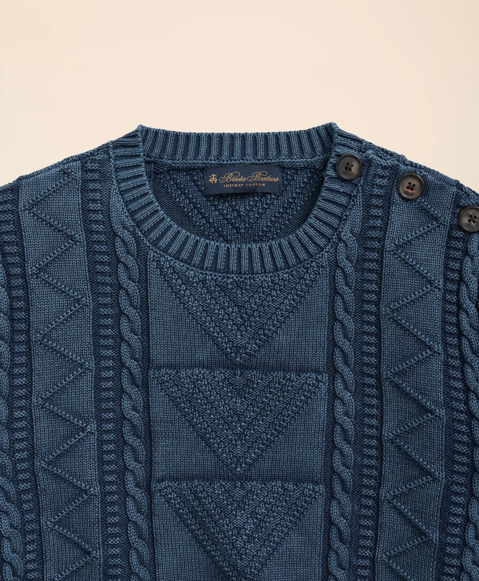 SWT INDIGO GANSEY CREW Navy Blazer