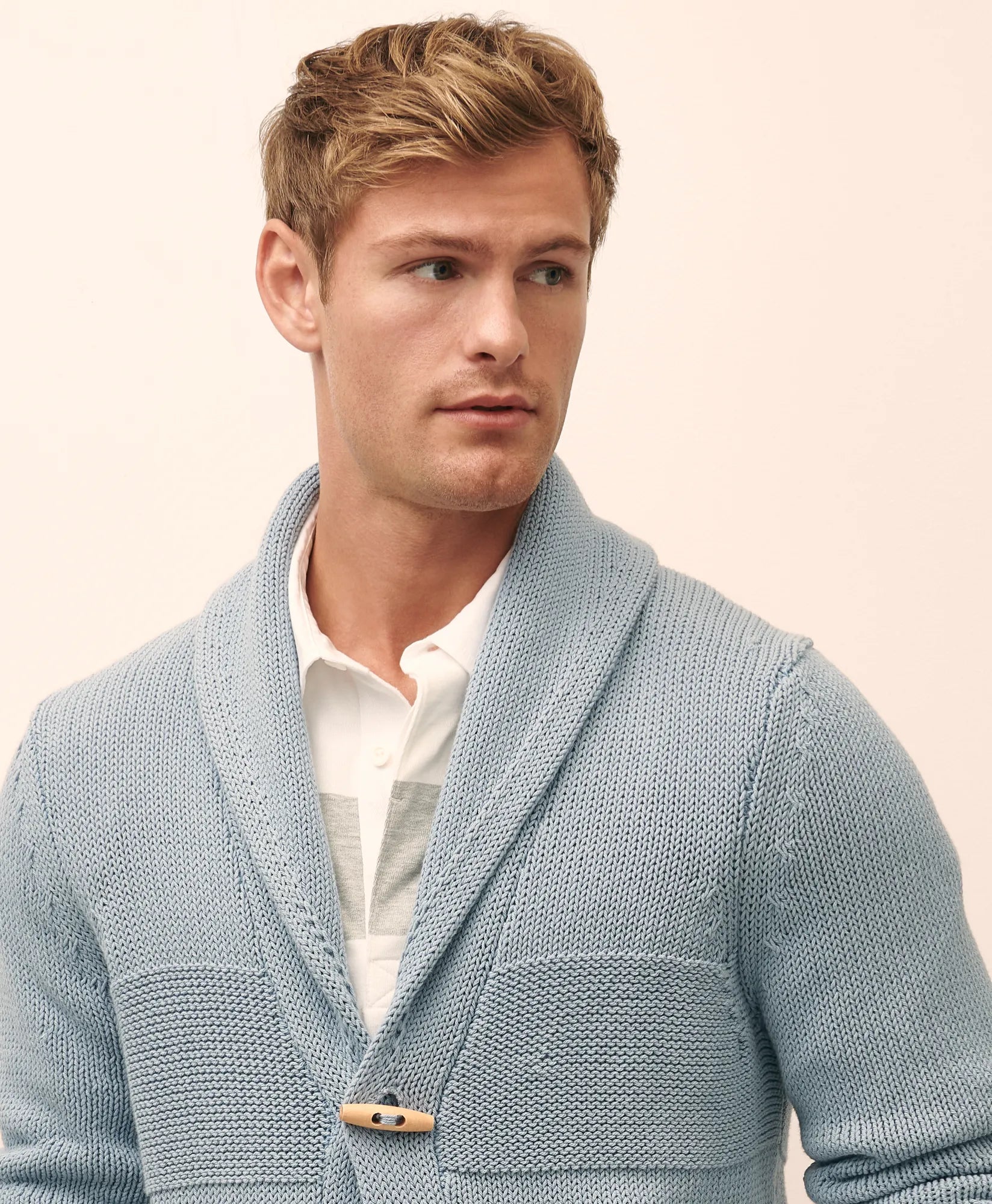 SWT TOGGLE CARDIGAN FadedDenim