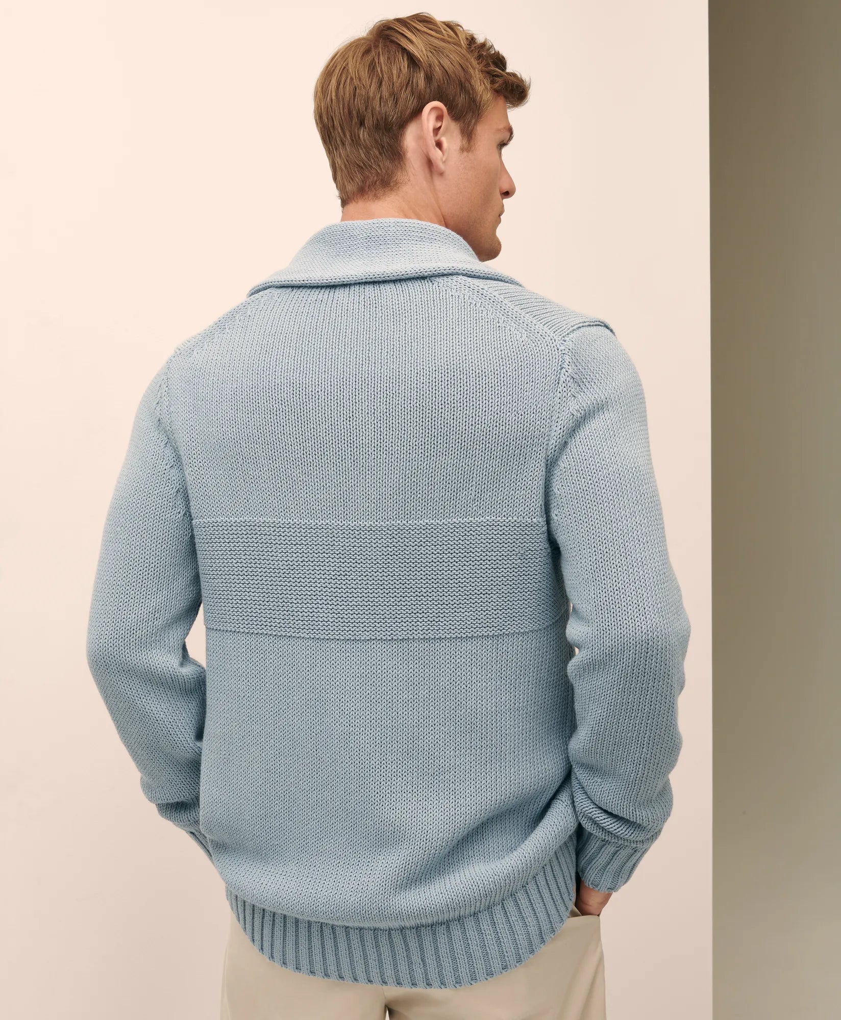SWT TOGGLE CARDIGAN FadedDenim