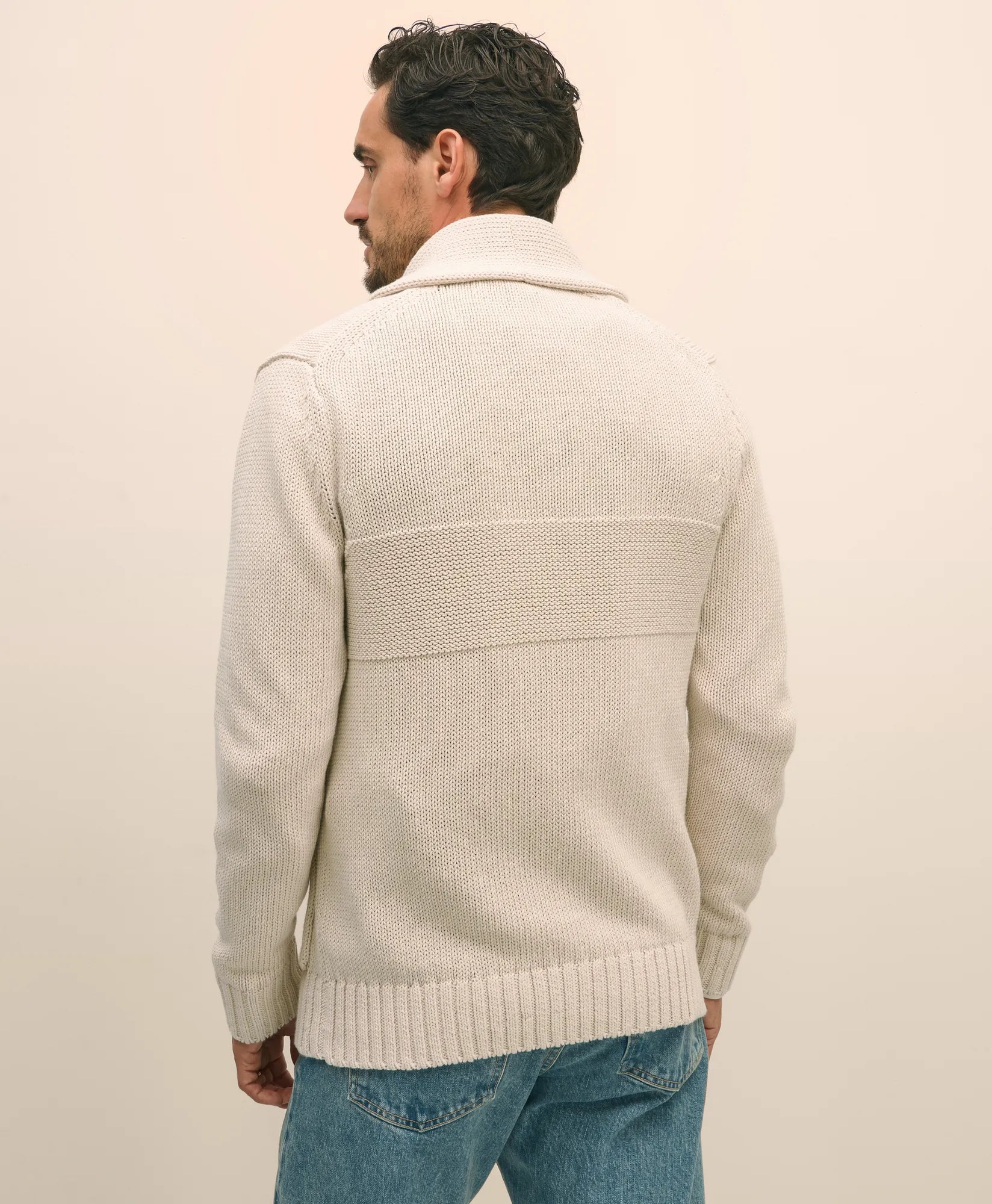 SWT TOGGLE CARDIGAN CREAM