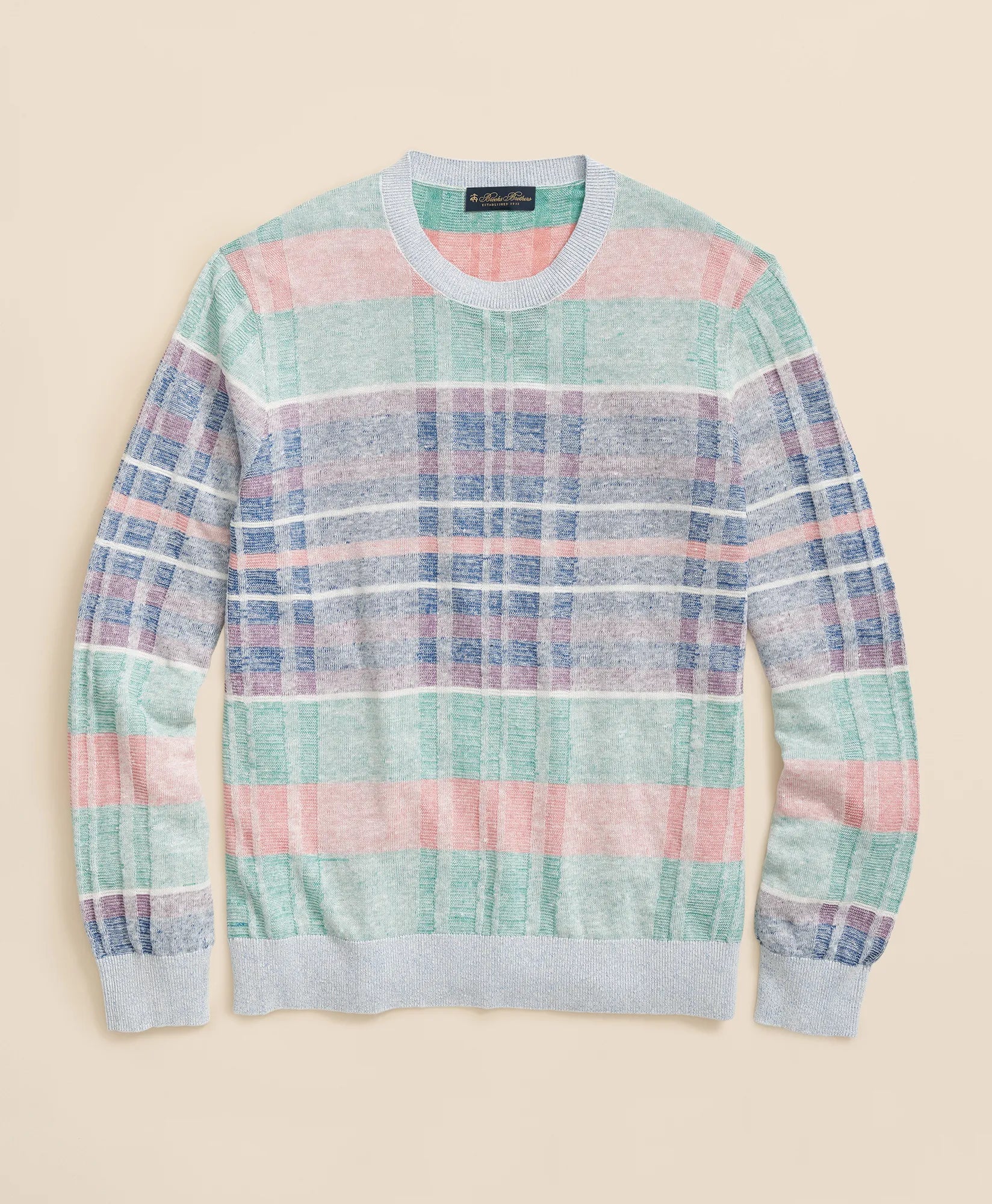 SWT MADRAS CREW Summer Plaid Multi