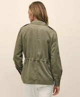 JKT SFT TWLL UTILTY LS OilveGreen