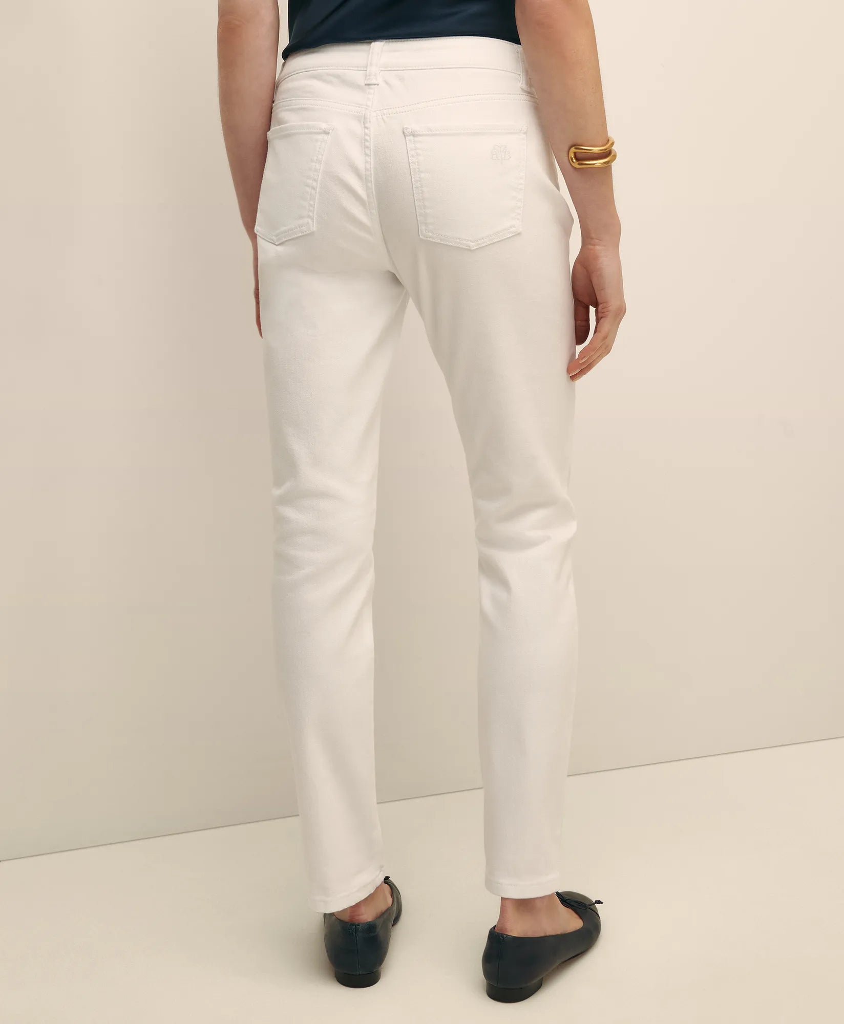 PNT DNM 5 PCKT STRGHT White