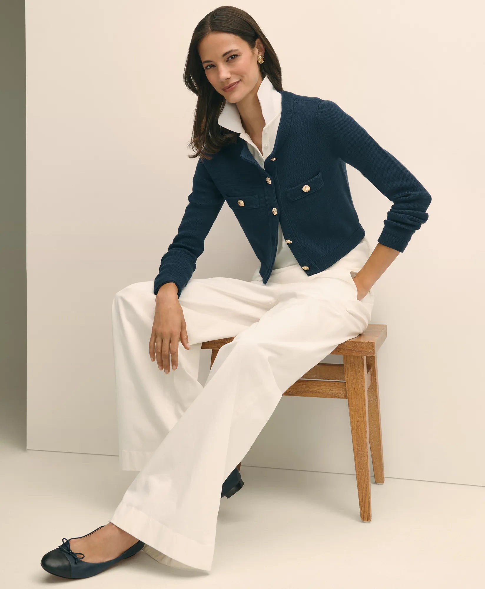 SWT CTN SPMA JKT Navy Blazer