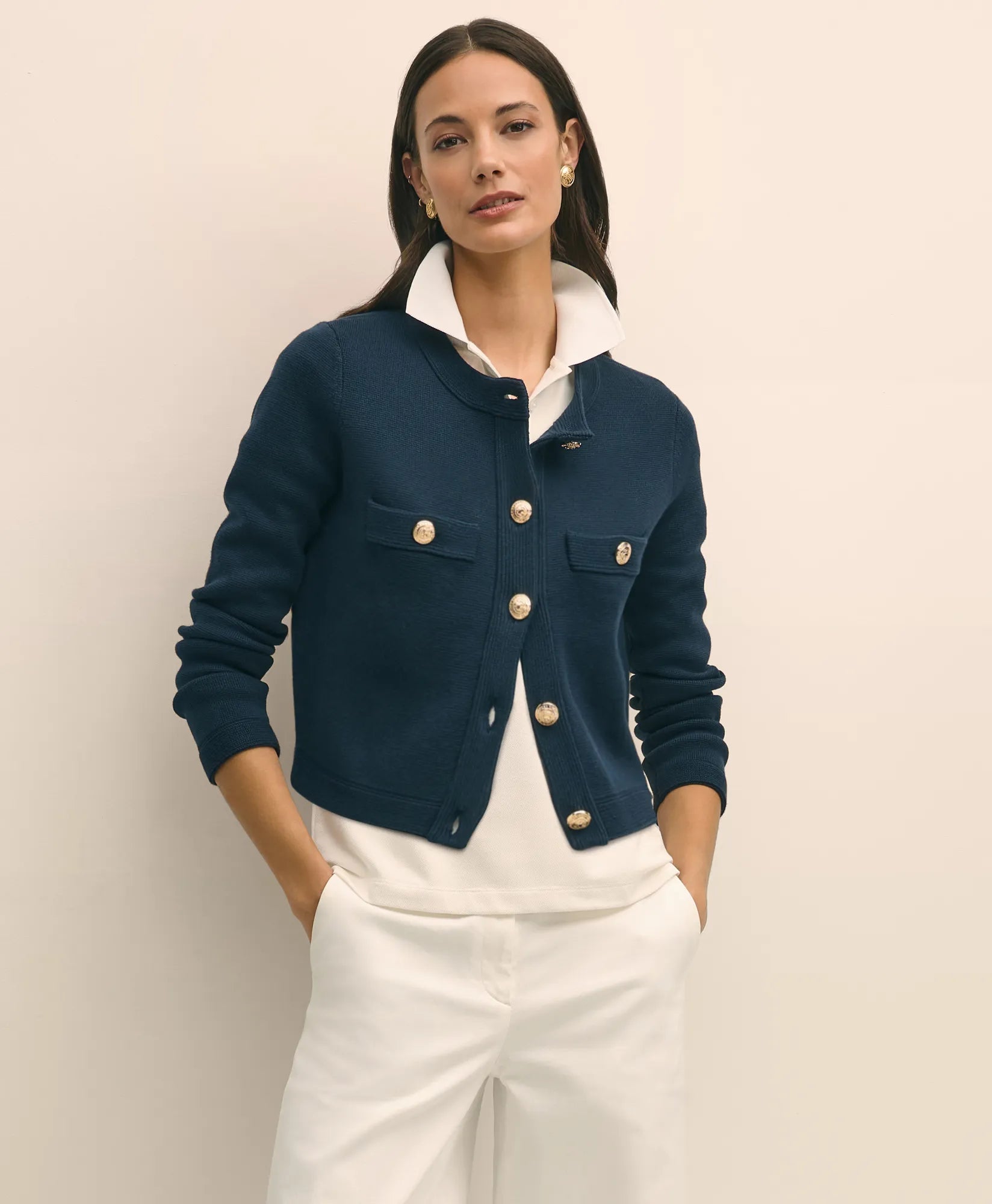SWT CTN SPMA JKT Navy Blazer