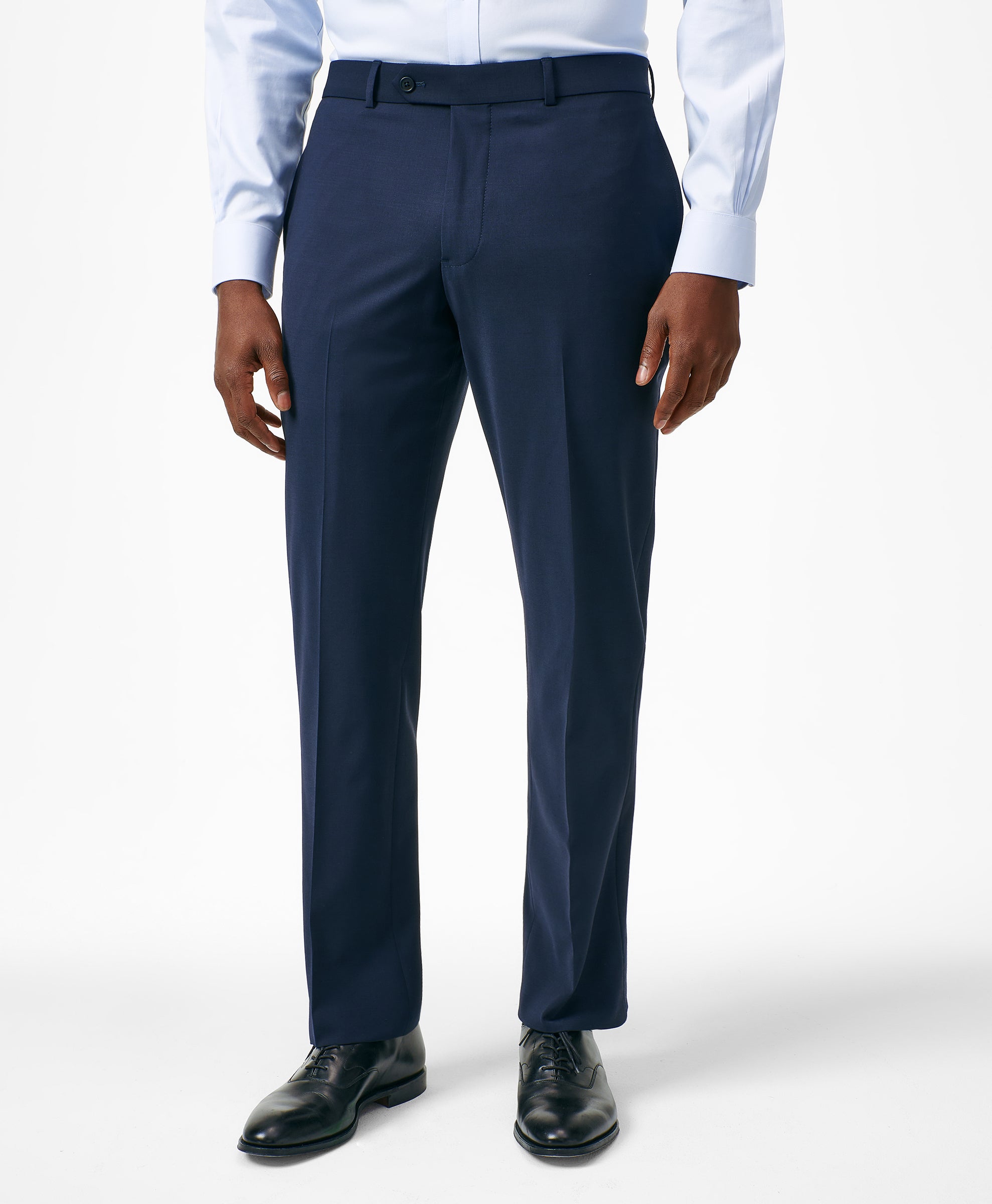 Classic-Fit Stretch Wool Blend Suit Pants