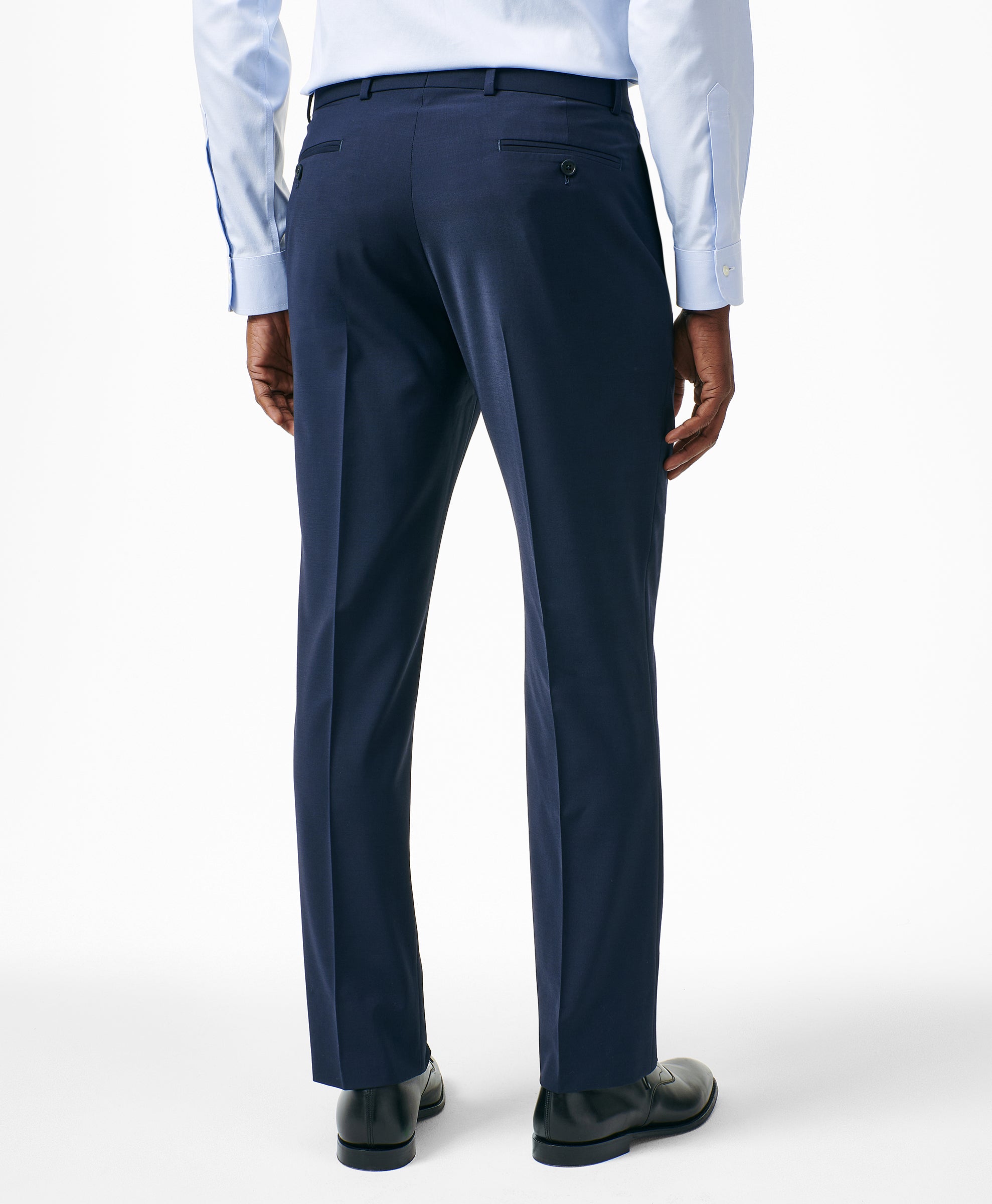 Classic-Fit Stretch Wool Blend Suit Pants