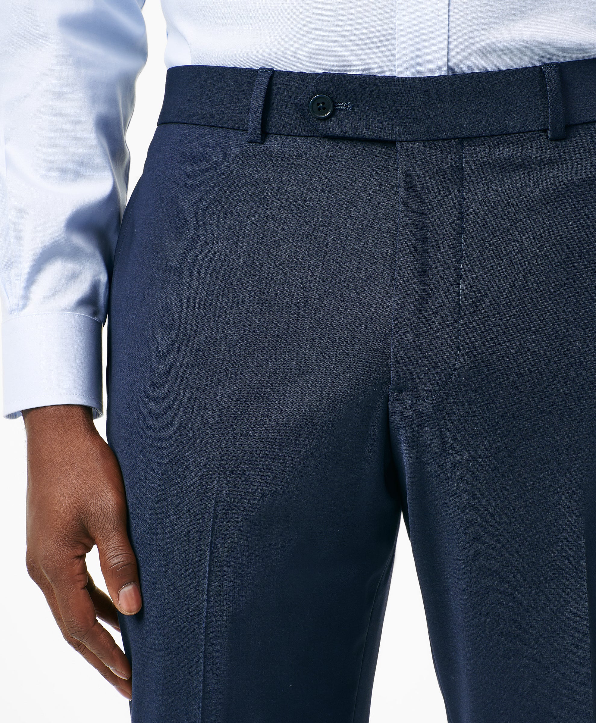 Classic-Fit Stretch Wool Blend Suit Pants