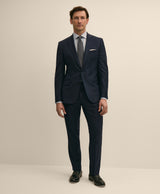 Classic-Fit Stretch Wool Blend Stripe Suit Jacket