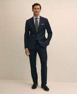 Classic-Fit Stretch Wool Blend Stripe Suit Pants
