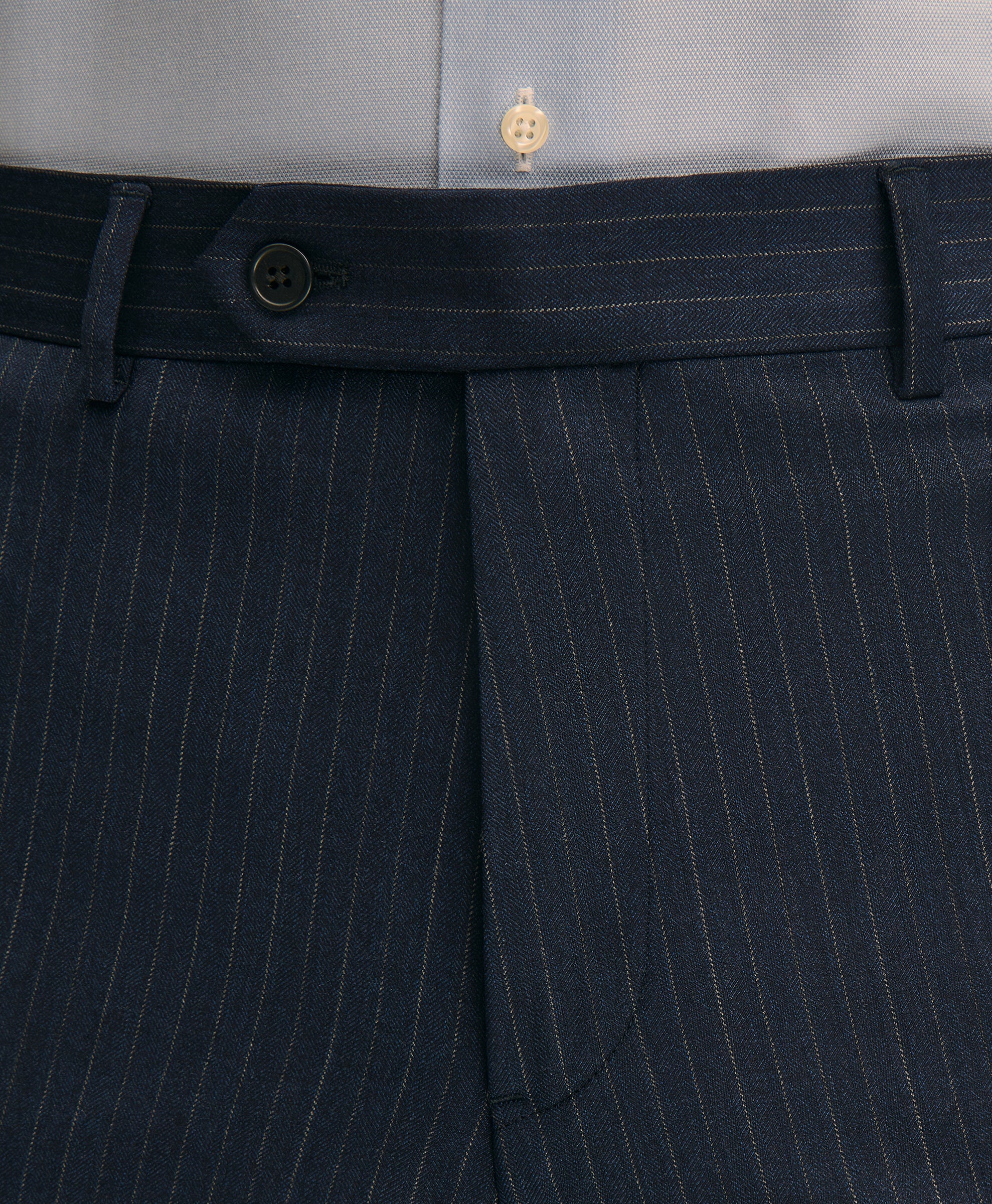 Classic-Fit Stretch Wool Blend Stripe Suit Pants