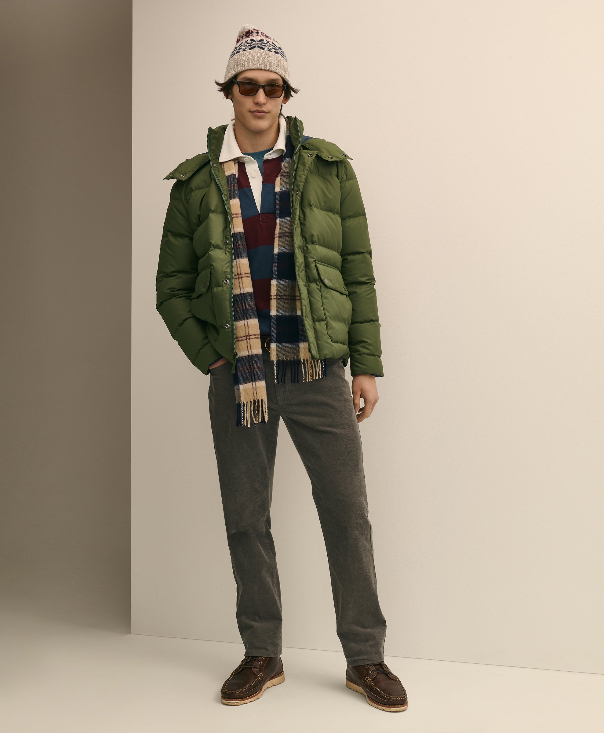 OUTFT MED WEIGHT DOWN PUFFER Rifle Green