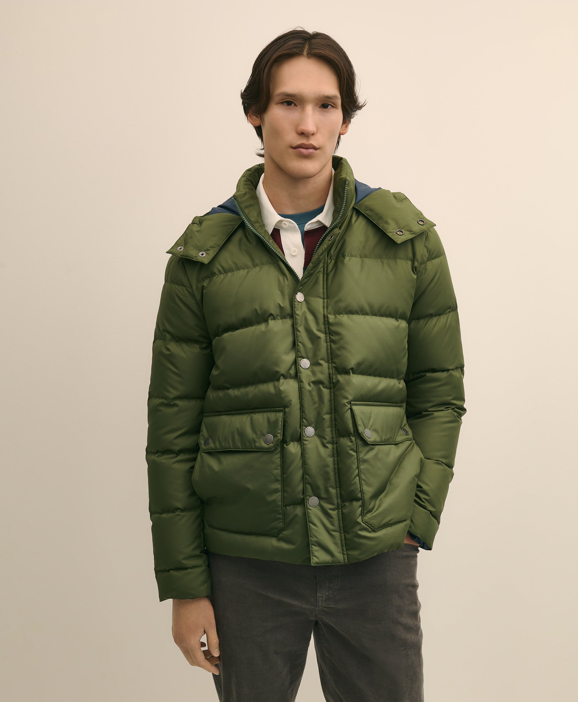 OUTFT MED WEIGHT DOWN PUFFER Rifle Green