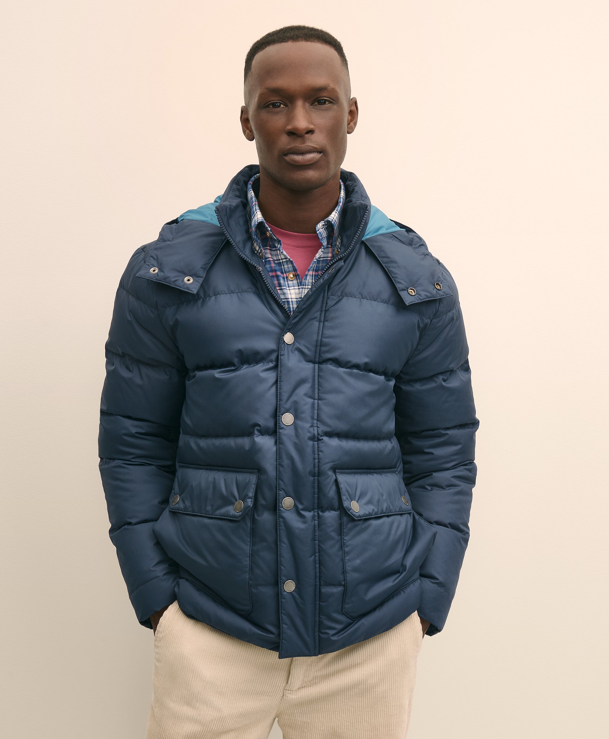 OUTFT MED WEIGHT DOWN PUFFER Mood Indigo