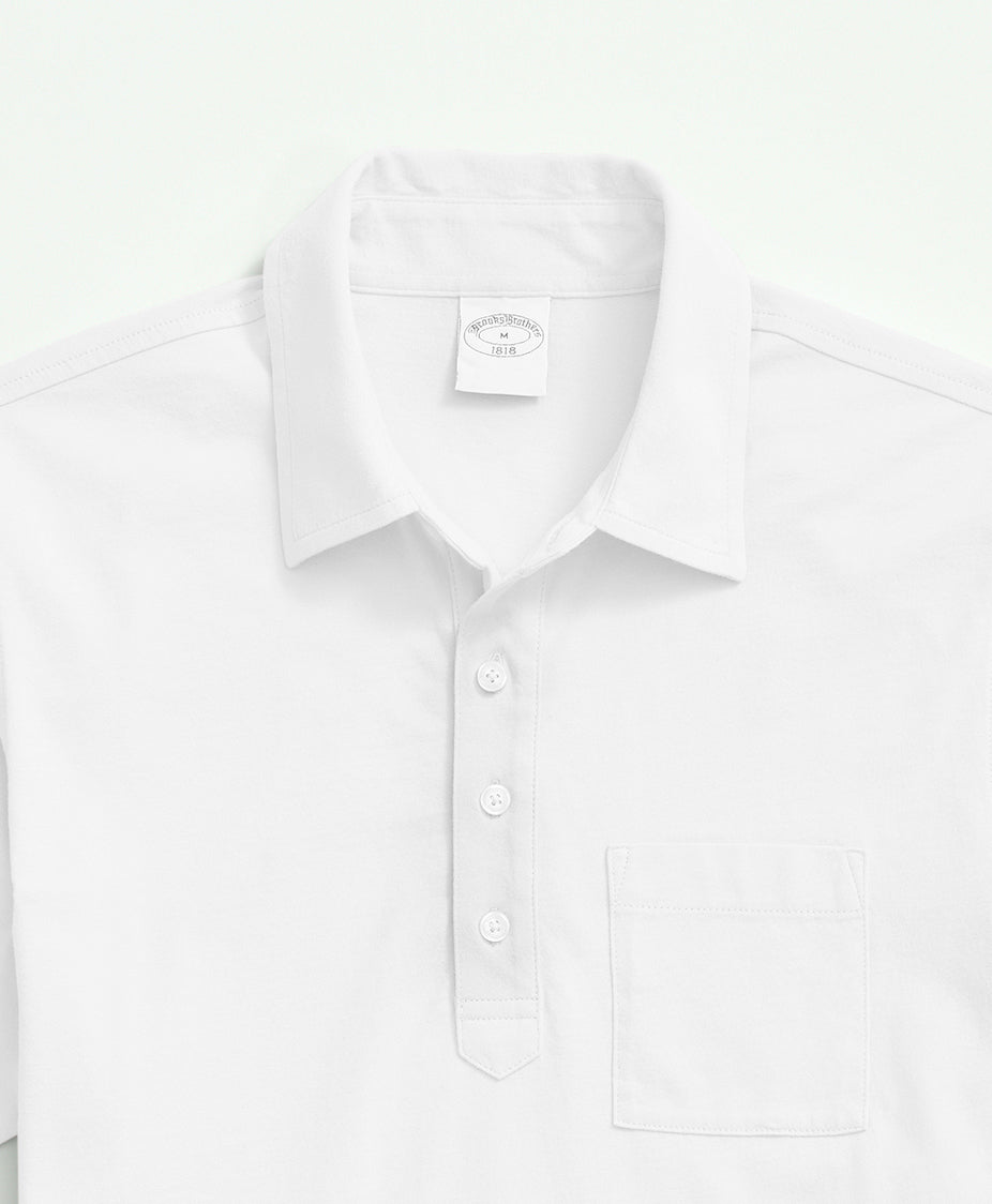 KNTFT CTN JSY SOLID PKT POLO White