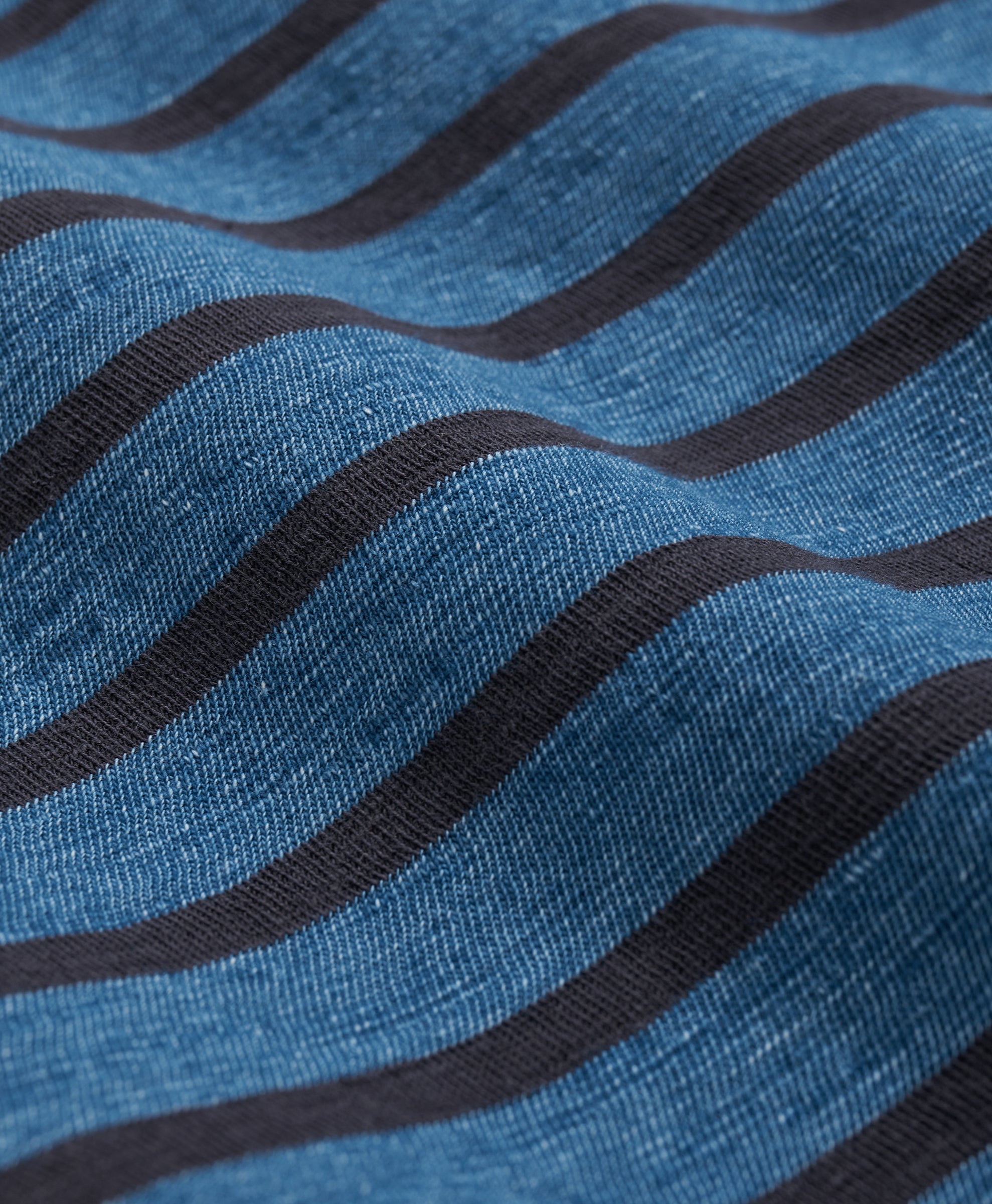 KNT SS INDIGO THIN STP TEE BLACK/INDIGO