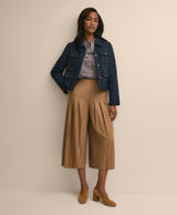 Cotton-Blend Braid-Trim Textured Jacket