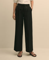 PNT LN VSCS TIE WAIST Black