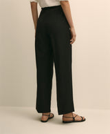 PNT LN VSCS TIE WAIST Black