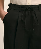 PNT LN VSCS TIE WAIST Black